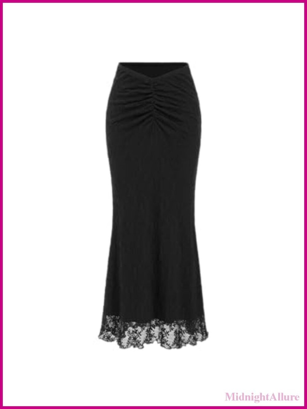 Maxi Skirts for Women Floral Lace Ruched Bodycon Mesh Skirt Boho Night Out